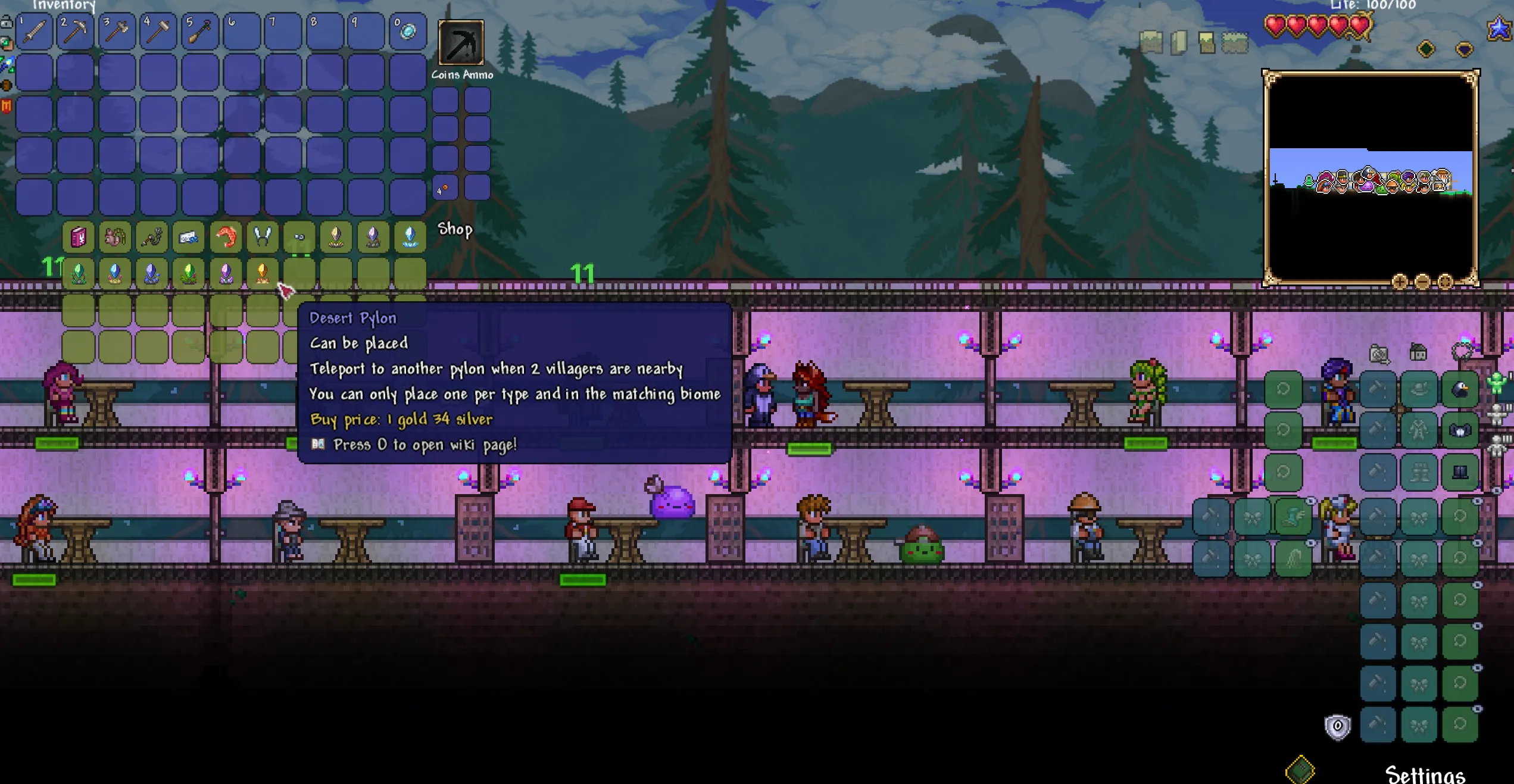 An NPC shop showing a scaled item purchase price.