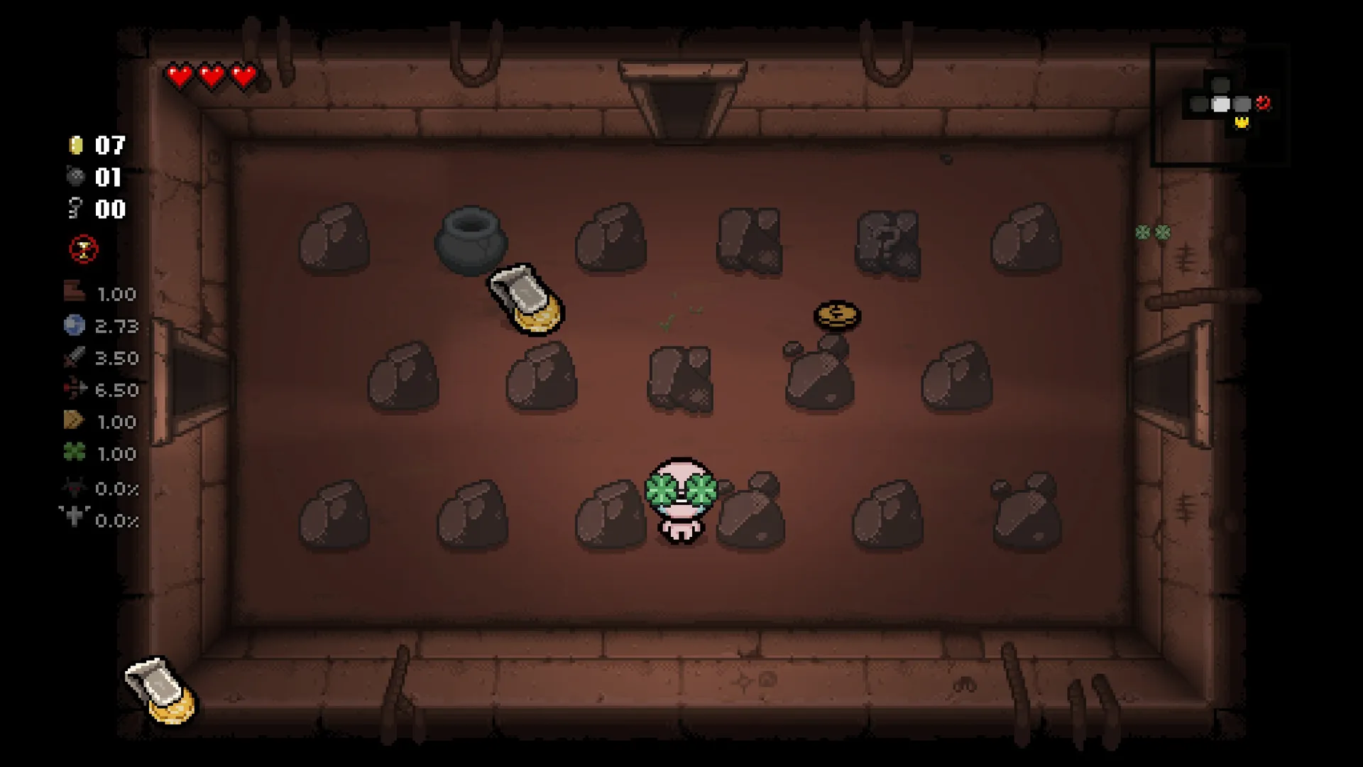 The Money Clip trinket holding a lucky coin balance.
